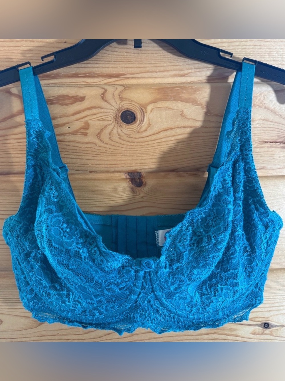 Essential Bodywear Teal Lace Underwire Bra 36C